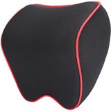 Auto Hoofdsteun Kussen Neck Pillow Car Memory Foam Cervical Pillow Interieur Supplies (Black Red Edge)