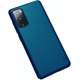 Voor Samsung Galaxy S20 FE NILLKIN Frosted Concave-convex Texture PC Protective Case (Peacock Blue)