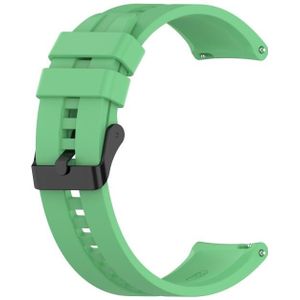 Voor Huawei Watch GT 2 Pro Siliconen vervangende band horlogeband met zwarte stalen gesp (MintGroen)