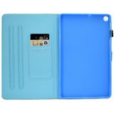 Voor Galaxy Tab S6 Lite Naaideraden horizontaal gespoten platte leren behuizing met Pen Cover & Anti Skid Strip & Card Slot & Holder(Color Unicorn)