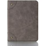 Retro Book Style Horizontale Flip PU Lederen Case met Houder & Card Slots & Portemonnee voor iPad Mini 6 (GRIJS)