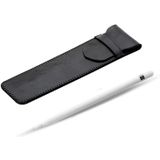 Crazy Horse textuur Apple potlood Plug-in capacitieve Pen beschermhoes voor iPad Pro  met dekking van Pen Case(Black)