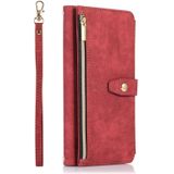 Voor Samsung Galaxy S23 Ultra 5G Dream 9-Card Wallet Zipper Bag Leather Phone Case(Rood)
