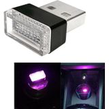 Universele PC auto USB LED sfeerverlichting noodverlichting decoratieve lamp (roze licht)