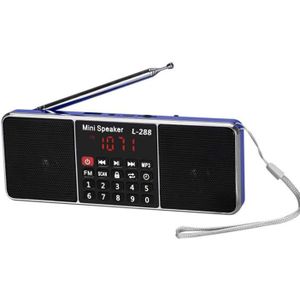L-288FM Dual Speaker Radio MP3-speler Ondersteuning TF-kaart / U-schijf met LED-display