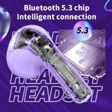 YX11 Transparante Capsule Draadloze Bluetooth-oortelefoon Grote batterij TWS-headset met lange levensduur