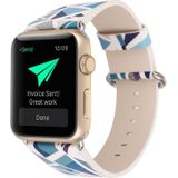 For Apple Watch Series 6 & SE & 5 & 4 40mm / 3 & 2 & 1 38mm Fashion Strap Watchband(Blue)