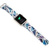 For Apple Watch Series 6 & SE & 5 & 4 40mm / 3 & 2 & 1 38mm Fashion Strap Watchband(Blue)