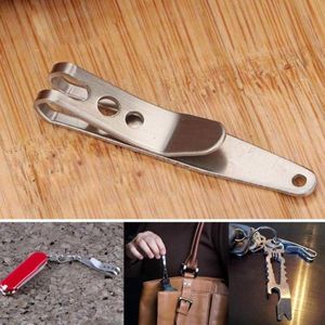 5PCS EDC zak sleutelhanger ophanging clip met metalen sleutelring gesp karabijnhaak roestvrijstaal buiten tool