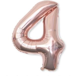 2 stuks 40 inch aluminium folie nummer ballonnen verjaardag bruiloft verlovingsfeest decor Kids bal Supplies (4-Champaign goud)