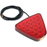 DC12V 1W Auto Driehoek Highlight Remlichten achteruitrijlicht met 20LEDs SMD-3528 (Rood)