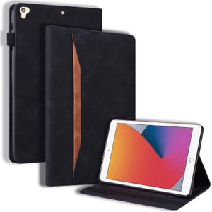 Voor iPad 9.7 2018 & 2017 / Pro 9.7 / Air 2 Zakelijke Schokbestendige Horizontale Flip Lederen Case met Houder & Card Slots & Fotolijst & Pen Slot & Slaap / Weks-up Functie (Zwart)