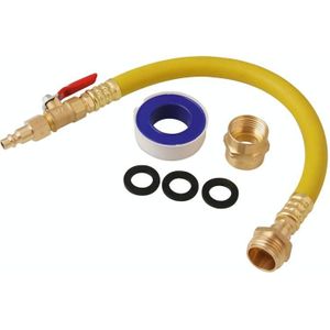 RV Hose Kit Sprinkler Spray Adapter 15 inch Slang + 1/4 inch Industrile Stekker + Switch Valve