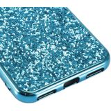 Glittery poeder schokbestendig TPU Case voor Huawei Honor Play 8A (blauw)