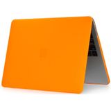 Laptop Frosted stijl PC beschermende case voor MacBook Pro 15 4 inch A1990 (2018) (oranje)