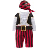 Mannelijke baby lente en herfst Halloween kostuum Piraat kapitein schattig eendelige pak  grootte: 80 werven