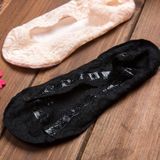 5 paar zomer vrouwen Silicon Lace boot sokken onzichtbare katoen enige antislip Sok (roze)