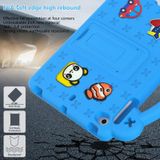Handvat Kickstand Kinderen EVA Schokbestendig Tablet Case Voor iPad mini 1/2/3/4/5 (Hemelsblauw)
