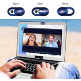 8 stks Universele Ovale Vorm Design Webcam Cover Camera Cover voor Desktop  Laptop  Tablet  Telefoons  Kleur Willekeurig (Sterrenhemel)