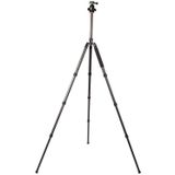 Triopo GT-2804X8.C Verstelbaar Portable Statief Koolstofvezel Tripod Standaard met B-2 Aluminium Balhoofd voor Canon Nikon Sony DSLR Camera (zwart)