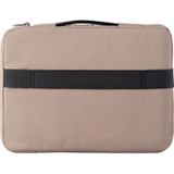 POFOKO E550 13 3 inch draagbare waterdichte polyester laptop handtas met koffer gordel (kaki)