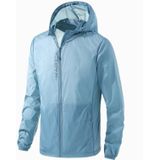 Mens Outdoor UV-proof ademende lichtgewicht UPF 70 + zonnebrandcrme kleding voor koppels (kleur: grijs blauw formaat: XL)