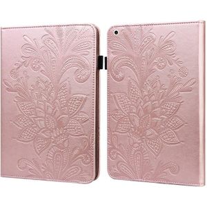 Kant bloem embossing patroon horizontale flip lederen tas met houder & kaart slots & portemonnee en fotolijst & slaap / weks-up functie voor iPad Pro 10.5 2017 / 10.2 2019 (Rose Gold)