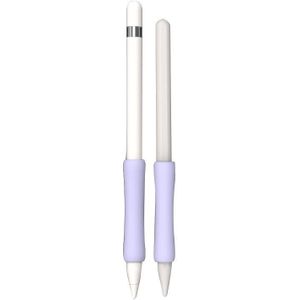 Stylus Touch Pen Siliconen Beschermkap voor Apple Potlood 1/2 (licht paars)