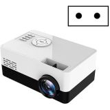 S261/J16 Home Mini HD 1080P Draagbare LED-projector ondersteuning TF-kaart / AV / U-schijf stekkerspecificatie:EU-stekker(wit zwart)