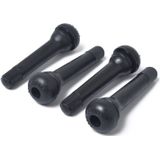 -Module korte zwarte Rubber Valve Stem (TR418) 4-Pack met klep Core moersleutel voor Tubeless 0.453 Inch 11 5 mm Rim gaten op standaard voertuig banden