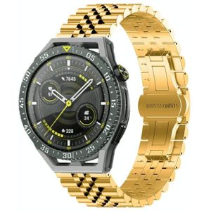 Voor Huawei Watch GT3 SE Five Bull halfronde roestvrijstalen horlogeband + riemverwijderingsgereedschap