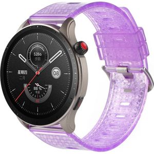 Voor Huawei Watch Buds 22 mm transparante glanzende diamant TPU horlogeband