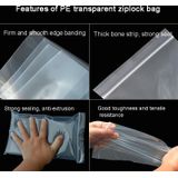 10 x 15cm 500 stks Geperforeerde Ziplock Zak Verdikte Transparante Verpakking Zak Plastic Verzegelde Zak (Geen Gat)