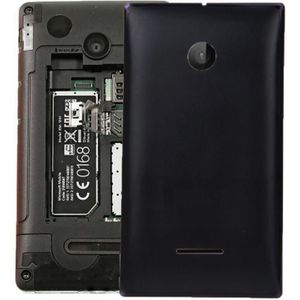 Effen kleur batterij terug dekking voor Microsoft Lumia 532(Black)