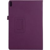 Voor Lenovo Tab 4 10 Plus (TB-X704) / Tab 4 10 (TB-X304) Litchi Texture Solid Color Horizontal Flip Leather Case met Holder & Pen Slot(Purple)
