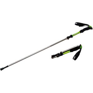 125cm verstelbaar draagbare buiten aluminiumlegering Trekking palen Stick(Green)