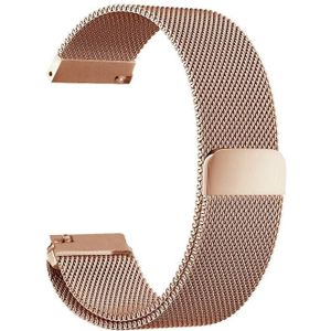 20mm Milanese roestvrij staal vervangende horlogeband voor Amazfit GTS / Amazfit GTS 2 (rose goud)