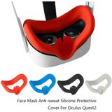2 PCS GS0090 oogmasker gezichtsmasker schaduw anti-zweet siliconen beschermhoes voor Oculus Quest2 (zwart)