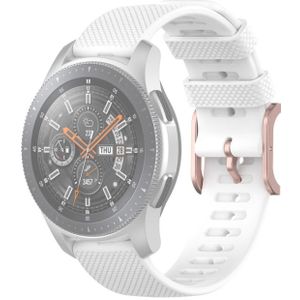 Voor Samsung Galaxy Watch3 45mm / Galaxy Watch 46mm 22mm Dot Texture polsband(Wit)