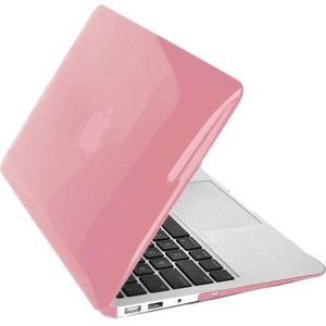 MacBook Air 13.3 inch 4 in 1 Kristal patroon Hardshell ENKAY behuizing met ultra-dun TPU toetsenbord Cover en afsluitende poort pluggen (roze)