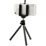 Draagbare Aluminium Statief Tripod voor  iPad & iPhone  Samsung  Huawei  Xiaomi  LG  HTC en andere Smartphones (zwart)