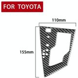 Auto Carbon Fiber Gear panel decoratieve sticker voor Toyota Corolla / Levin 2014-2018  linkeraandrijving (koolstofvezel zwart)