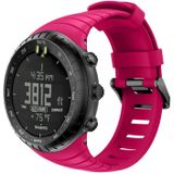 Slimme horloge siliconen polsband horlogeband voor Suunto Core (Rose rood)