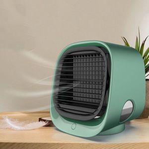 Mini Multifunctionele Bevochtiging Aromatherapie Fan Portable Office Home Desktop AirConditioner Fan (Moran Green)