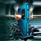 Voor Huawei P40 Magnetic Metal Frame Dubbelzijdige Tempered Glass Case (Zilver)