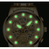 FNGEEN 4088 mannen holle kwarts horloge student waterdichte lichtgevende horloge (volledig goud gouden oppervlak)