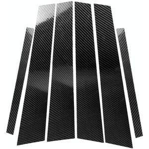 Auto Carbon Fiber B Pillar Decoratieve sticker voor BMW E46  Links en rechtsaandrijving Universeel