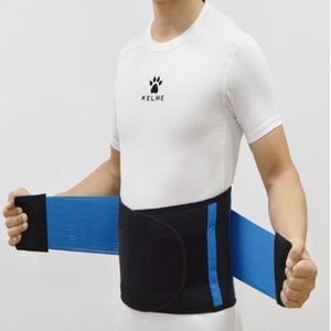 Mannen en vrouwen neopreen lumbale taille steun Unisex oefening gewicht verlies Burn shaper Gym Fitness gordel  grootte: M (blauw)