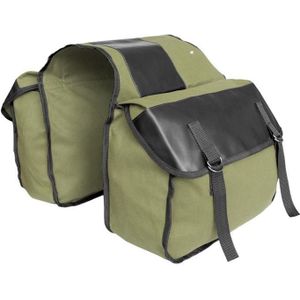 Outdoor reizen opbergtas mountainbike fiets canvas rugzak (groen groen)