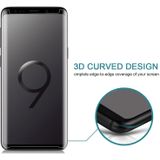 Voor Galaxy S9 PLUS 9u oppervlaktehardheid 3D gebogen rand anti-kras niet-volledig scherm HD gehard glas Screen Protector (transparant)